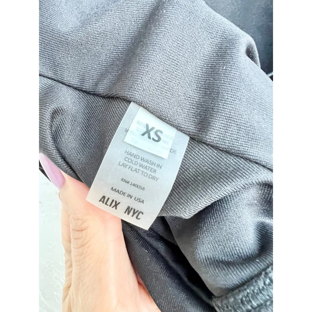 Alix NYC Sleeveless Open Back Halterneck Penn Bodysuit Black Women's Size XS - Picture 6 of 7